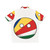 Seychelles countryball Hawaiian shirt - Back