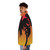 Synthwave Miami Sunset Puffer Jacket - men side left