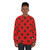 Oversized black and red polka dot sweatshirt - women