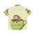 Sloffee Hawaiian Shirt with Cute Sloth and Coffee Cup Design - Back