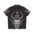 Dark Satanic Demon Hawaiian Shirt with Leviathan Cross Design - Back