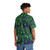Vibrant green slime pattern Hawaiian shirt with gooey monster print - People Back