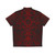 Dark Red and Black Damask Pattern Hawaiian Shirt - Back
