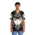 Dark magic Aubrey Beardsley inspired Hawaiian shirt with gothic art nouveau black and white illustrations - People Front