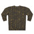 Vintage Egyptian hieroglyphs black sweatshirt with gold print - Back