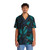 Dark green tropical Hawaiian shirt with exotic palm pattern - People Front