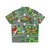 Children's Hawaiian Shirt with Awesome Car Race Track Playmat Design - Back