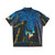 Sewer Surfers Hawaiian Shirt with space and night city graphic - Back