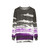 Asexual art flag sweatshirt with LGBTQ pride design - hanging