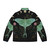Luna and Forester Botanical Puffer Jacket with moon, luna moth, and forester moth design - Back