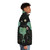 Luna and Forester Botanical Puffer Jacket with moon, luna moth, and forester moth design - men side right