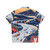 Jurassic themed Hawaiian shirt with vibrant prehistoric animals print - Back