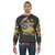 Vintage cartoon "Eat Trash Die Young" graphic on a sweatshirt - men