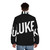 Luke rock band french puffer jacket, men's stylish winter jacket with french design - men back