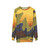 Abstract art sweatshirt featuring Arthur Dove's "Sun" painting from 1943 - hanging
