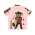 Chibi-style Hawaiian shirt with vibrant tropical pattern - Back