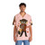 Chibi-style Hawaiian shirt with vibrant tropical pattern - People Front