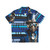 Blue steampunk Hawaiian shirt with "The Age of Incoherence" design