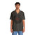 Retro vinyl records Hawaiian shirt with urban grunge design - People Front