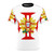Stylized Portuguese Templar Cross design printed on a high-quality t-shirt
