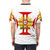 Stylized Portuguese Templar Cross design printed on a high-quality t-shirt - men back