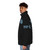 Loveparade Berlin Puffer Jacket in black and white color, featuring the Loveparade logo - men side left