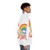 Colorful puffer jacket with rainbow design, showcasing Pride and LGBTQ+ support - men side right