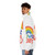 Colorful puffer jacket with rainbow design, showcasing Pride and LGBTQ+ support - men side left