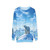 Polar bear in an arctic landscape printed on a gray sweatshirt - hanging