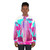 Archer Vice Palm 80s Sweatshirt featuring retro synthwave vaporwave design - women