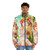 Love Live School Idol Project inspired puffer jacket with flower crowns design - men front