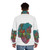 Love Forever Changes puffer jacket with psychedelic album cover design - men back