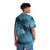 Blue Frost Hawaiian Shirt with Frozen, Icy Patterns - People Back