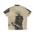 Johnny Cash Man in Black Hawaiian Shirt - Back
