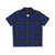 Blue and Black Tartan Plaid Hawaiian Shirt