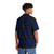 Blue and Black Tartan Plaid Hawaiian Shirt - People Back