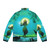 Lord Krishna digital artwork printed on a puffer jacket - Back