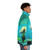 Lord Krishna digital artwork printed on a puffer jacket - men side right