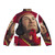 Lord Farquaad-inspired puffer jacket with fur-trimmed hood - Back