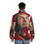 Lord Farquaad-inspired puffer jacket with fur-trimmed hood - men back