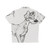 Disney's Lady and the Tramp inspired Hawaiian shirt with sketched dog pattern - Back