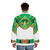 Lord Drakkon Power Rangers Puffer Jacket featuring the White Ranger and Green Ranger designs - men back