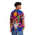 Retro 90s psychedelic Hawaiian shirt with occult inspired design - People Back