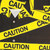 Caution Tape Hawaiian Shirt, Bright Yellow Warning Shirt for Introverts - Detail