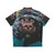 Labrador dog wearing a Hawaiian-print swimming shirt - Back