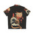 Catana Wave Hawaiian Shirt featuring a cat-inspired print inspired by the Great Wave off Kanagawa - Back
