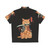 Catana Hawaiian Shirt with Samurai Cat Design - Back