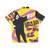 "Retro '90s 'Doin The Do' Hawaiian Shirt featuring pop art and music design" - Back