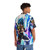 Anime-inspired Sayajin Blue Hawaiian Shirt featuring Gogeta from Dragon Ball Super - People Back