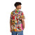 Kylie Minogue wearing a tropical floral Hawaiian shirt - People Back